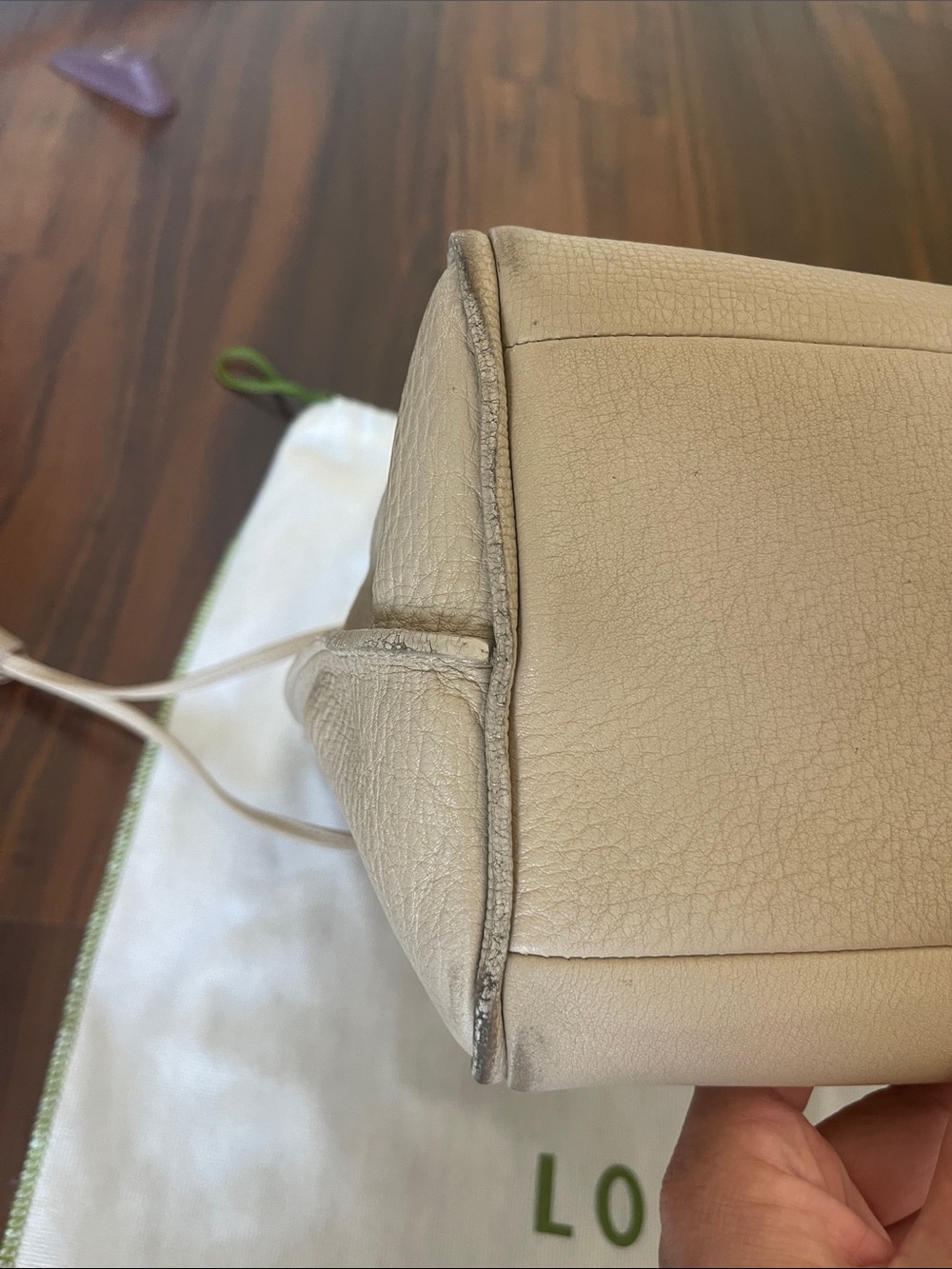 Longchamp Penelope Leather Tote with Tassel Charm Large size - Picture 7 of 17